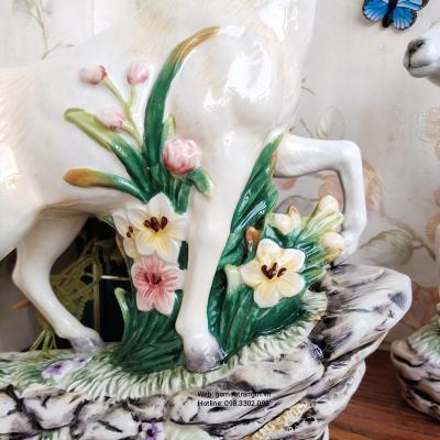 tượng dê tài lộc, tượng sứ, tượng trang trí, tượng sân vườn, tượng trung quốc